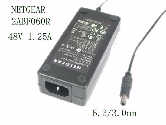 Netgear 48V 1.25A 2ABF060R 332-10771-01 GS308P AC Adapter